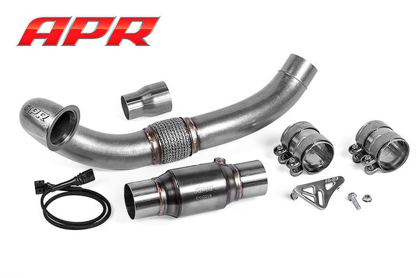 APR Cast Downpipe & Sports CAT - FWD Only with 1.8T/2.0T MQB Gen 3 Engines
